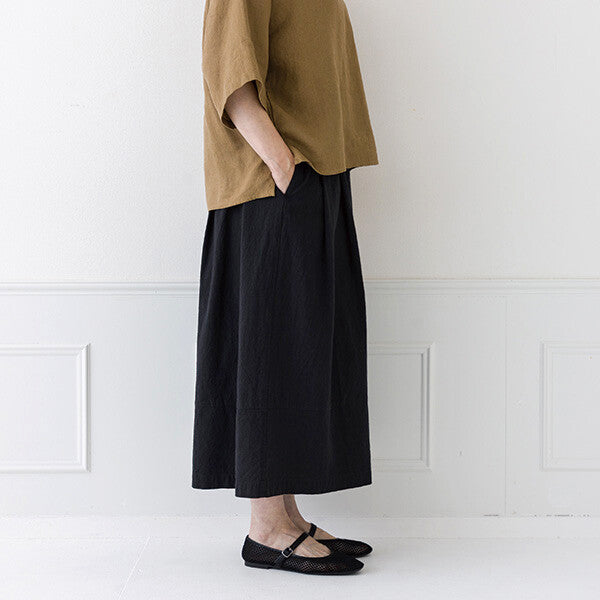 【crea delice】棉質打褶八分寬褲 Japan E-Shop
