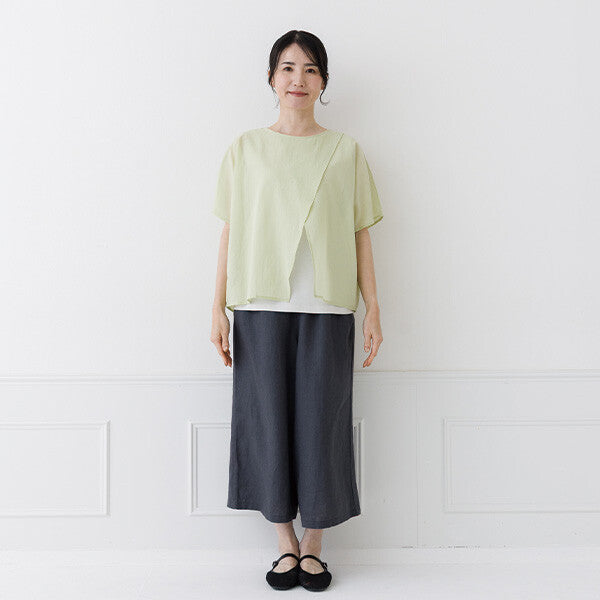 【crea delice】純棉雙層透感寬版上衣 Japan E-Shop