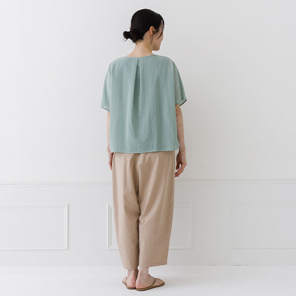 【crea delice】純棉雙層透感寬版上衣 Japan E-Shop
