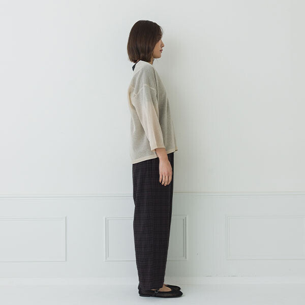 【crea delice】亞麻感V領寬版針織外套 Japan E-Shop