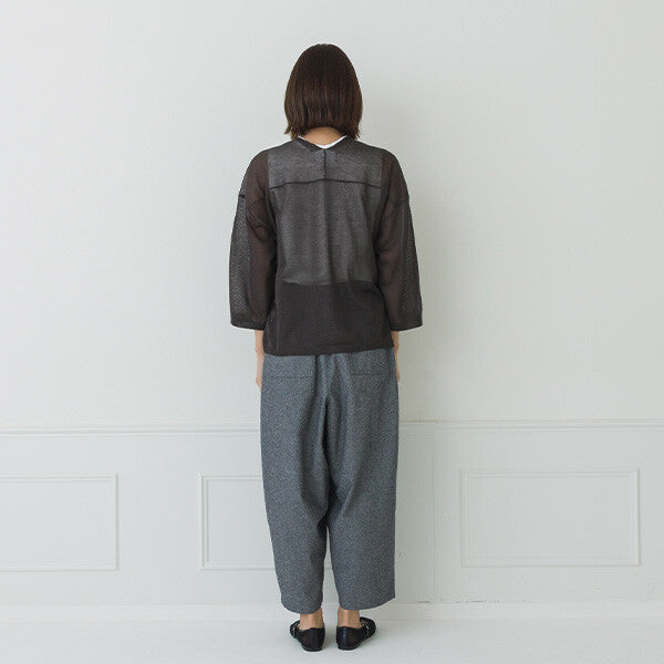 【crea delice】亞麻感V領寬版針織外套 Japan E-Shop