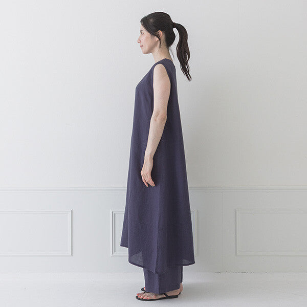 【crea delice】纖維素亞麻無袖A字洋裝 Japan E-Shop