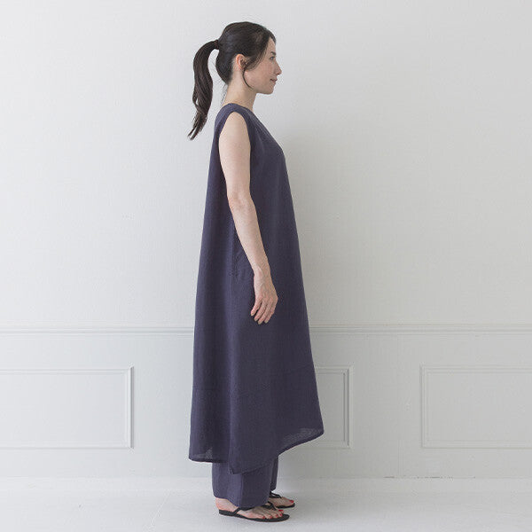 【crea delice】纖維素亞麻無袖A字洋裝 Japan E-Shop