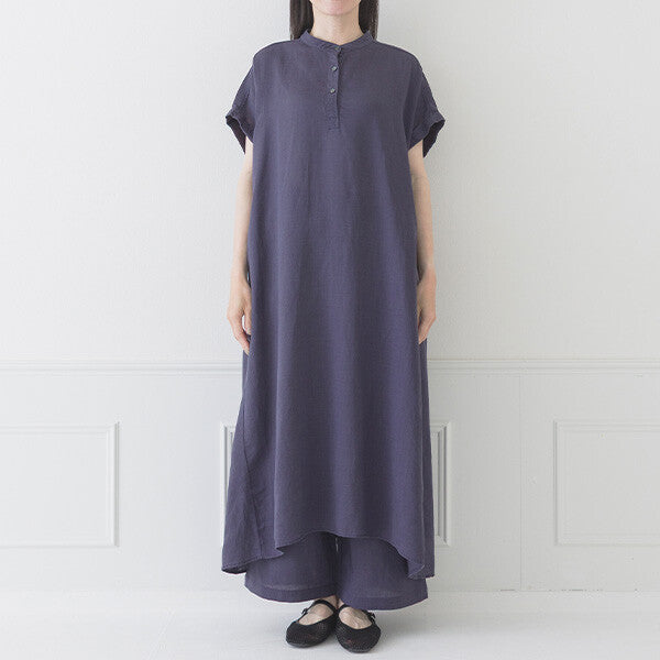 【crea delice】纖維素亞麻法式袖洋裝 Japan E-Shop