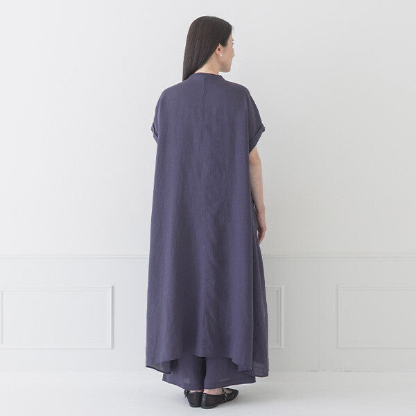 【crea delice】纖維素亞麻法式袖洋裝 Japan E-Shop