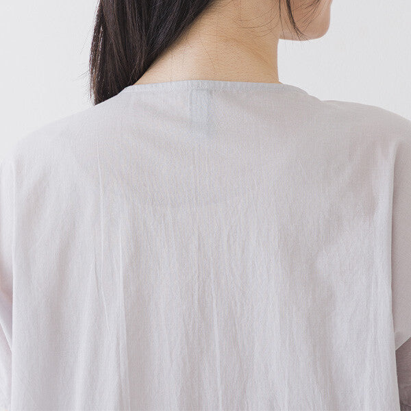 【crea delice】棉質薄紗刺繡拼接上衣 Japan E-Shop