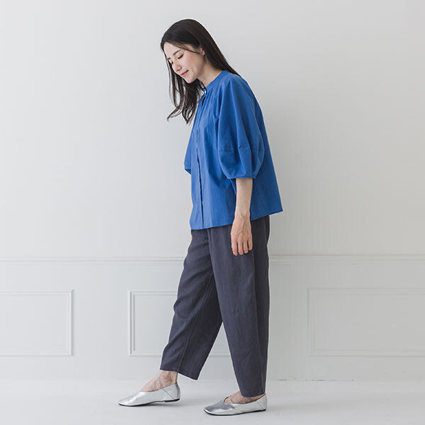 【crea delice】純棉薄紗寬褶短袖上衣 Japan E-Shop