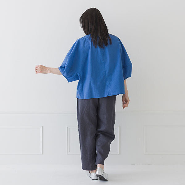 【crea delice】純棉薄紗寬褶短袖上衣 Japan E-Shop