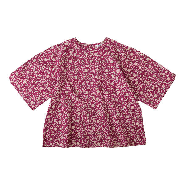 【crea delice】純棉植物印花寬袖襯衫 Japan E-Shop