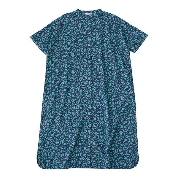 【crea delice】印花棉質薄紗立領洋裝 Japan E-Shop