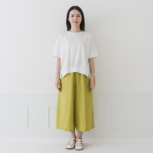 【crea delice】純棉光澤袖褶上衣 Japan E-Shop