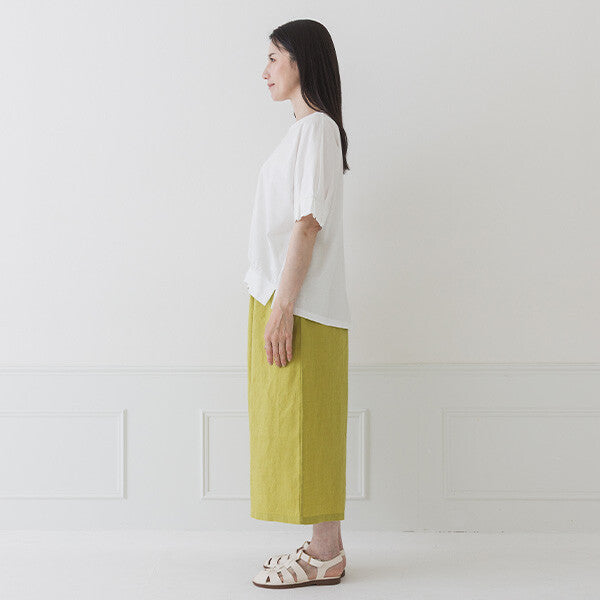 【crea delice】純棉光澤袖褶上衣 Japan E-Shop