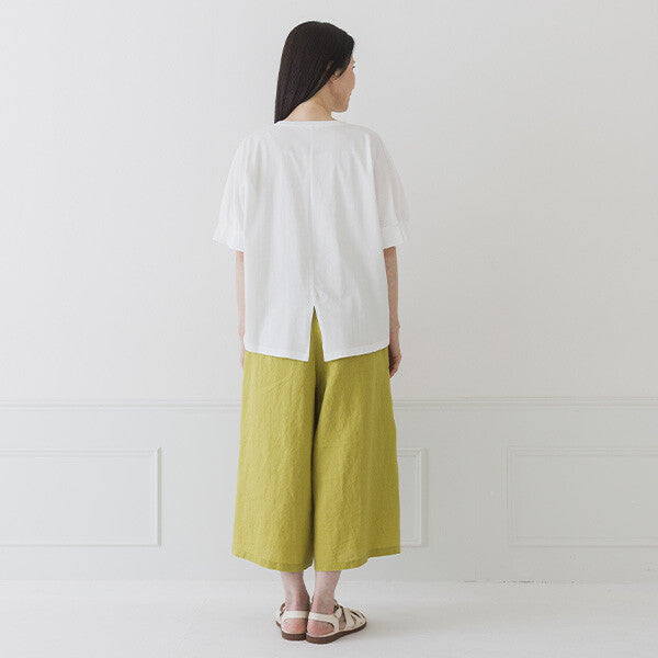 【crea delice】純棉光澤袖褶上衣 Japan E-Shop