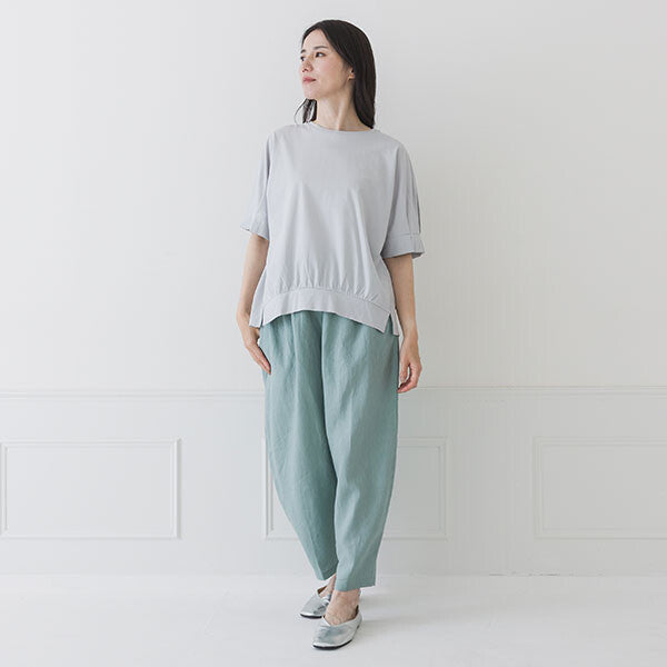 【crea delice】純棉光澤袖褶上衣 Japan E-Shop