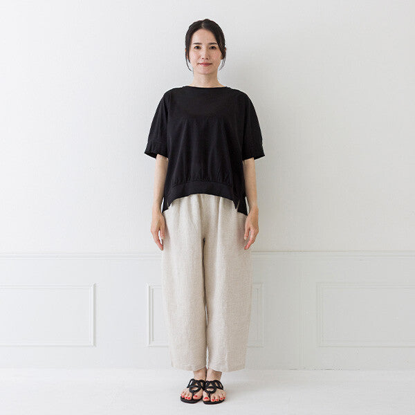 【crea delice】純棉光澤袖褶上衣 Japan E-Shop