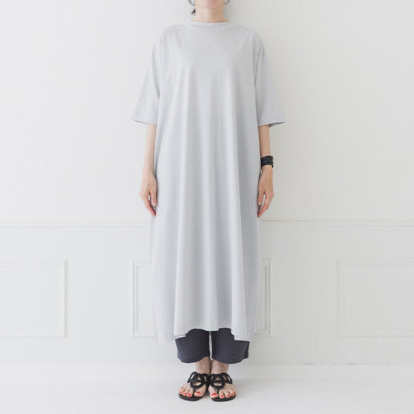 【crea delice】絲光棉半高領直身洋裝 Japan E-Shop