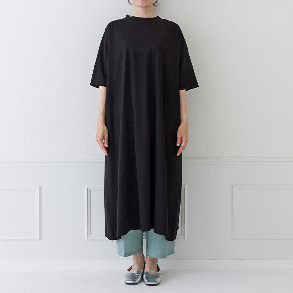 【crea delice】絲光棉半高領直身洋裝 Japan E-Shop