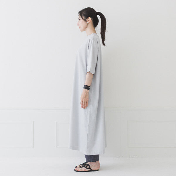 【crea delice】絲光棉半高領直身洋裝 Japan E-Shop