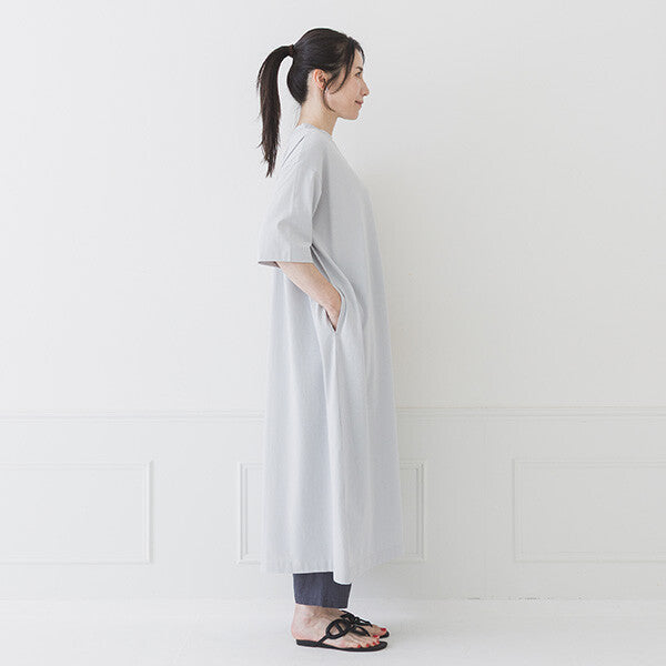 【crea delice】絲光棉半高領直身洋裝 Japan E-Shop