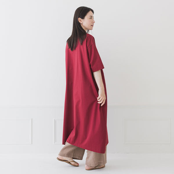 【crea delice】絲光棉半高領直身洋裝 Japan E-Shop