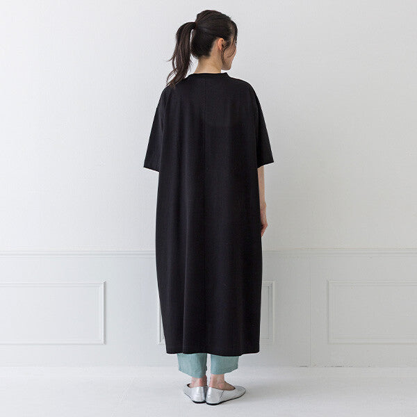 【crea delice】絲光棉半高領直身洋裝 Japan E-Shop