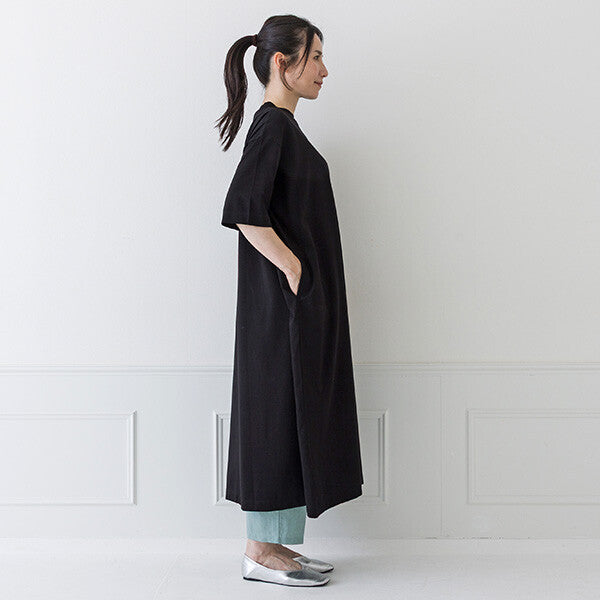 【crea delice】絲光棉半高領直身洋裝 Japan E-Shop
