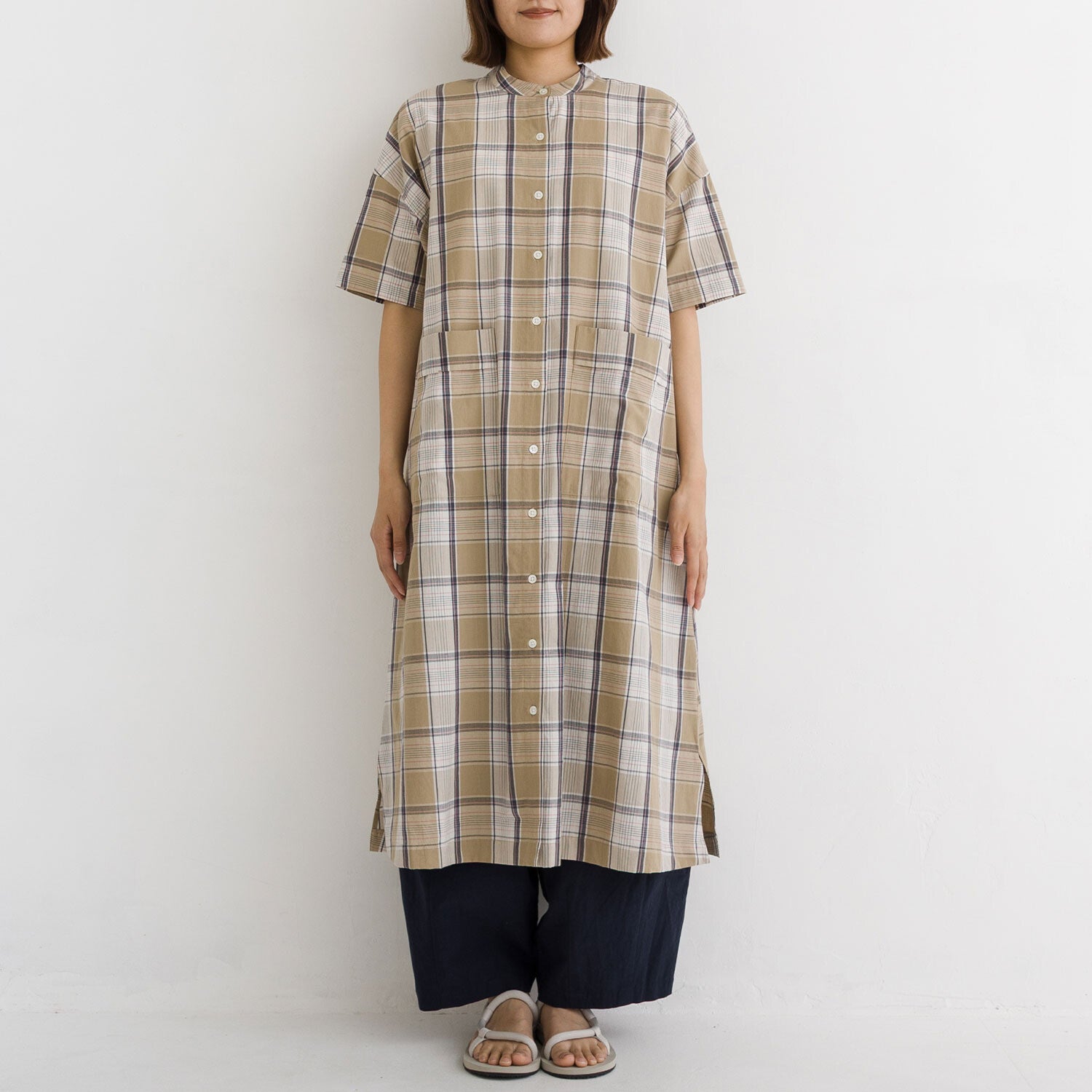 【kermu】純棉格紋洋裝 Japan E-Shop