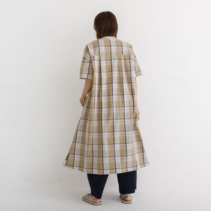 【kermu】純棉格紋洋裝 Japan E-Shop