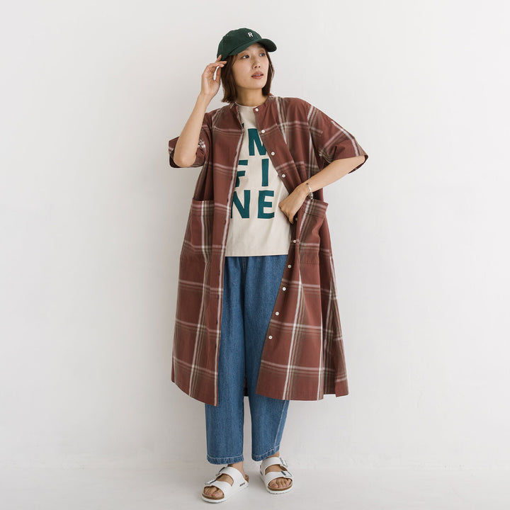 【kermu】純棉格紋洋裝 Japan E-Shop