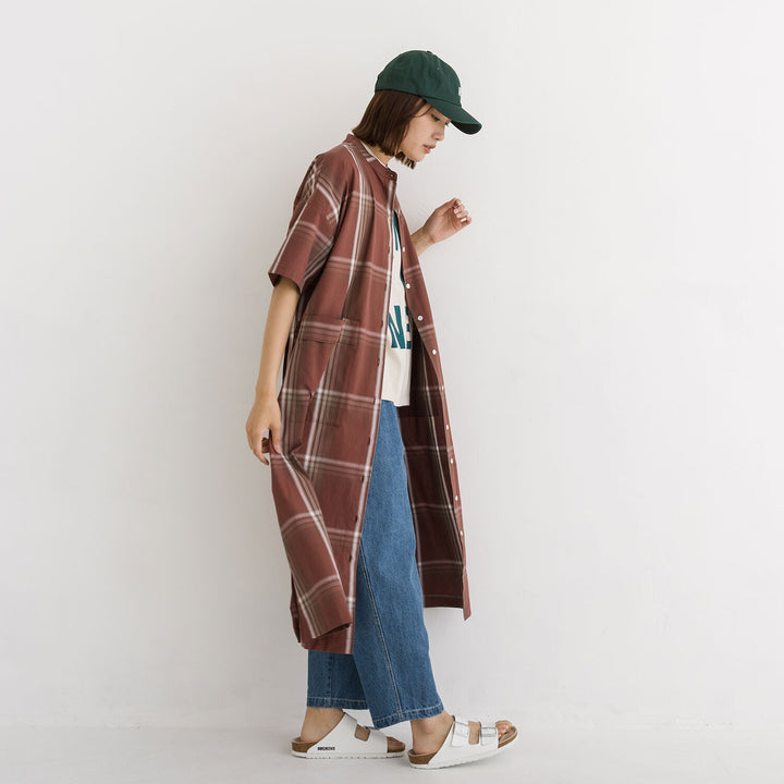 【kermu】純棉格紋洋裝 Japan E-Shop