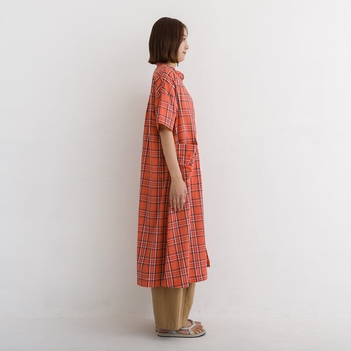 【kermu】純棉格紋洋裝 Japan E-Shop