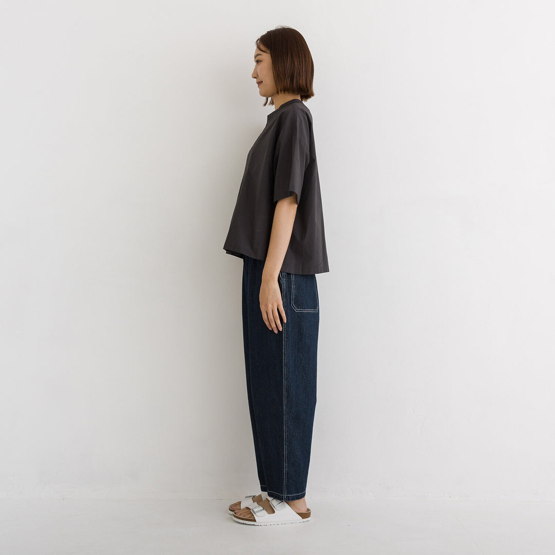 【kermu】純棉薄紗前褶寬版上衣 Japan E-Shop