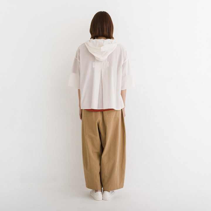 【kermu】棉質薄紗日常剪裁連帽外套 Japan E-Shop