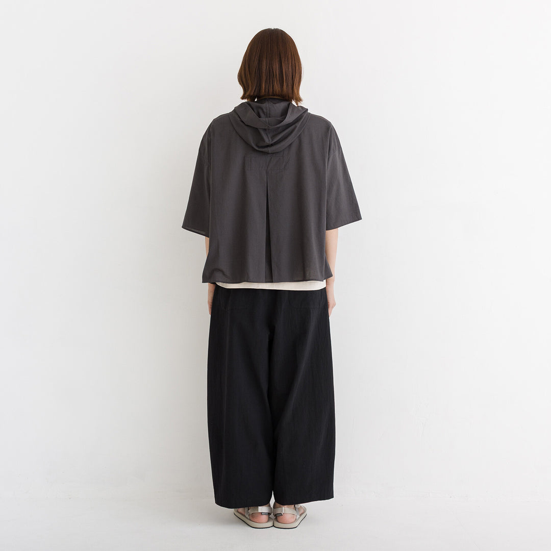 【kermu】棉質薄紗日常剪裁連帽外套 Japan E-Shop