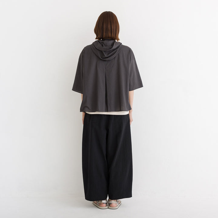 【kermu】棉質薄紗日常剪裁連帽外套 Japan E-Shop