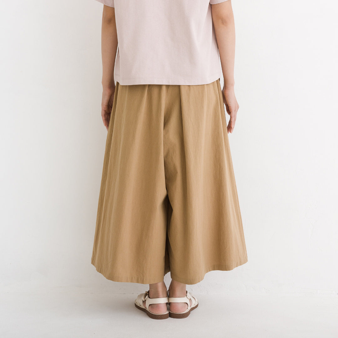 【kermu】純棉打褶九分寬褲 Japan E-Shop