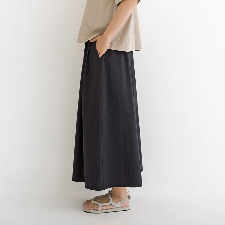 【kermu】純棉打褶九分寬褲 Japan E-Shop