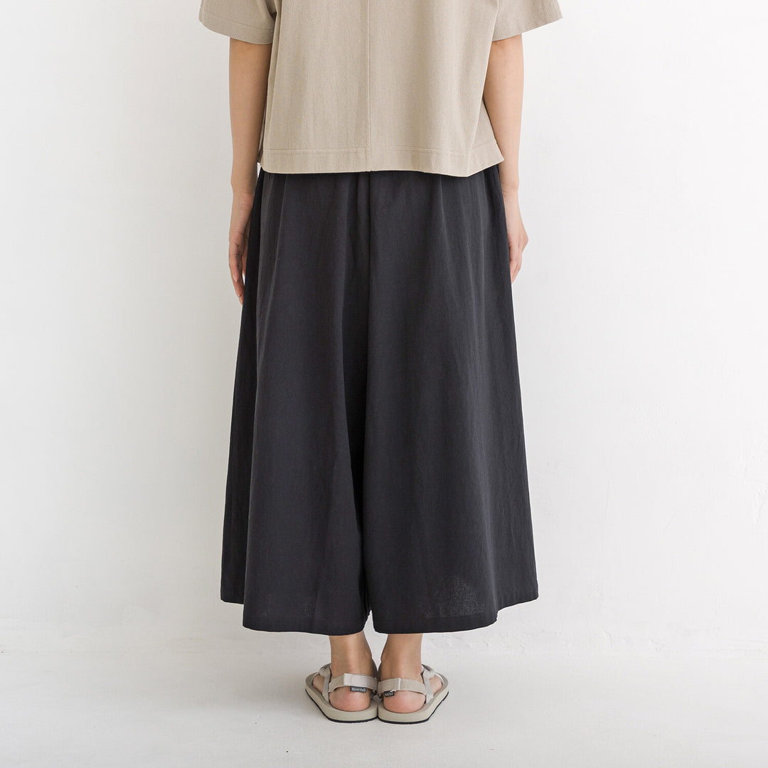 【kermu】純棉打褶九分寬褲 Japan E-Shop