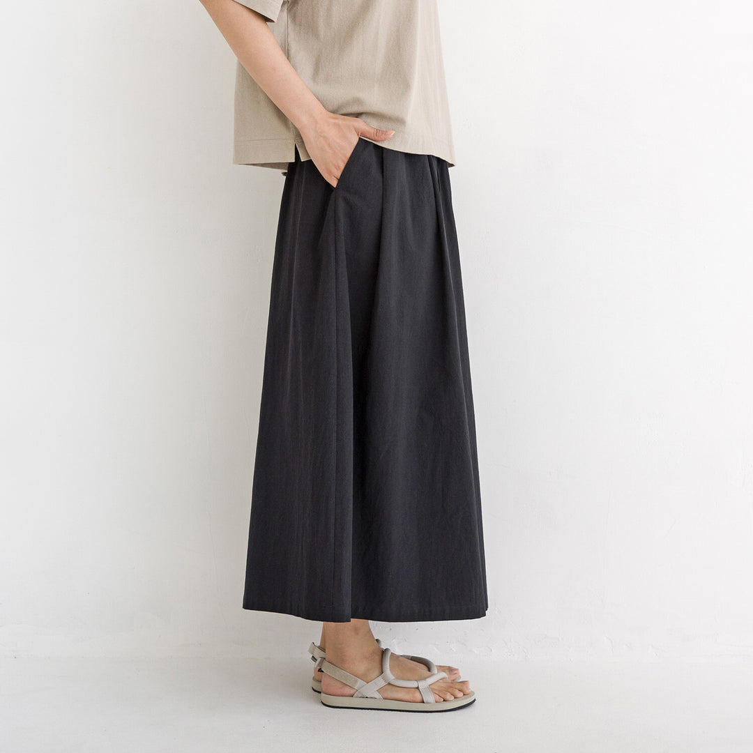 【kermu】純棉打褶九分寬褲 Japan E-Shop