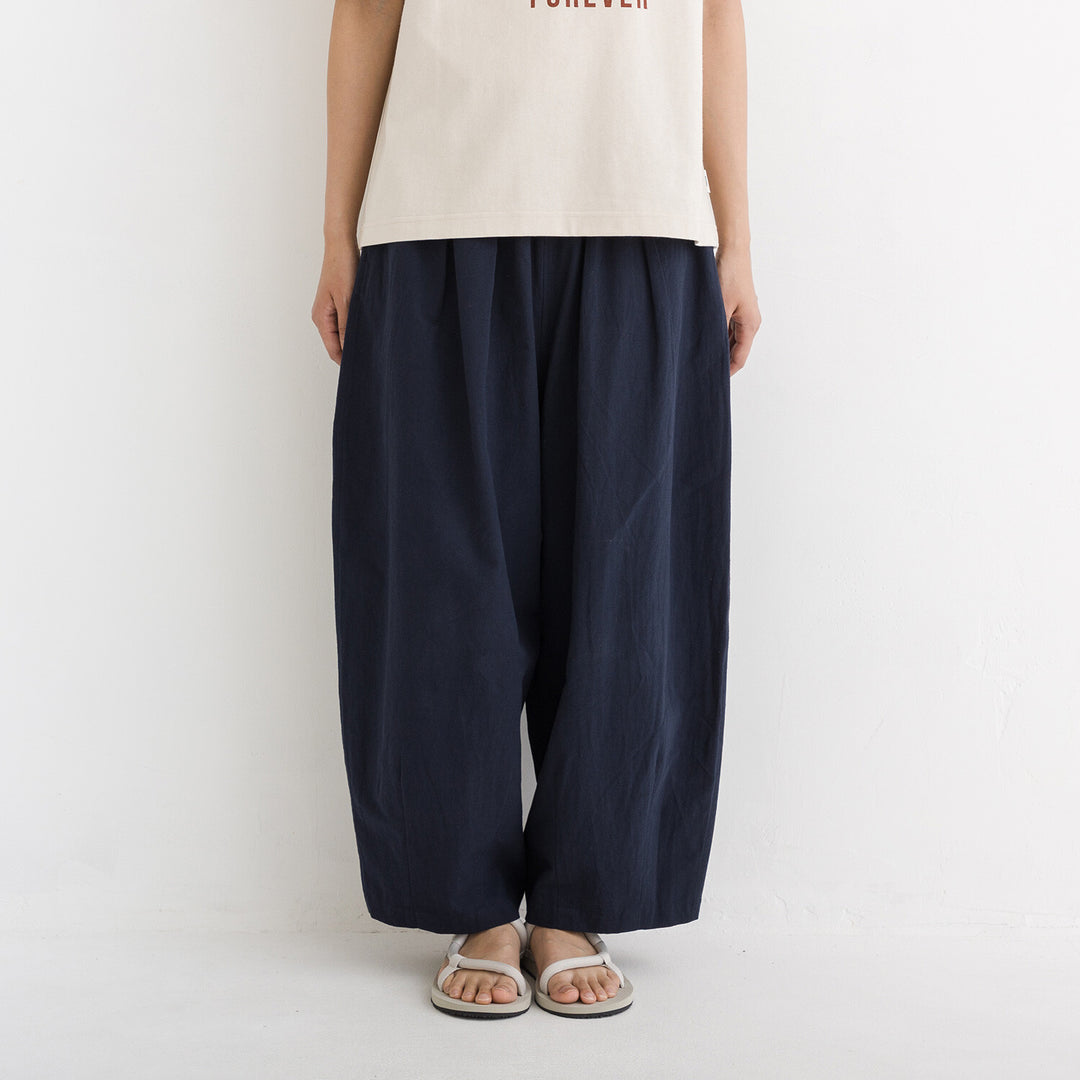 【kermu】純棉寬鬆氣球剪裁長褲 Japan E-Shop
