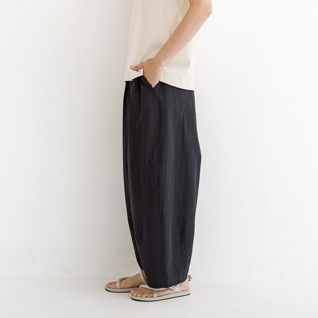 【kermu】純棉寬鬆氣球剪裁長褲 Japan E-Shop