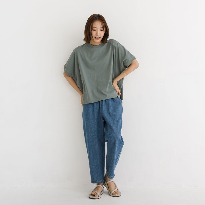 【kermu】涼感平針布寬版T恤 Japan E-Shop