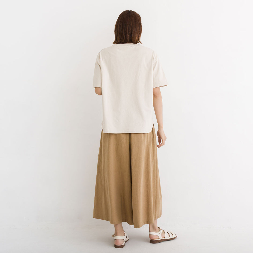 【kermu】接觸冷感再生棉圖案寬版T恤 Japan E-Shop