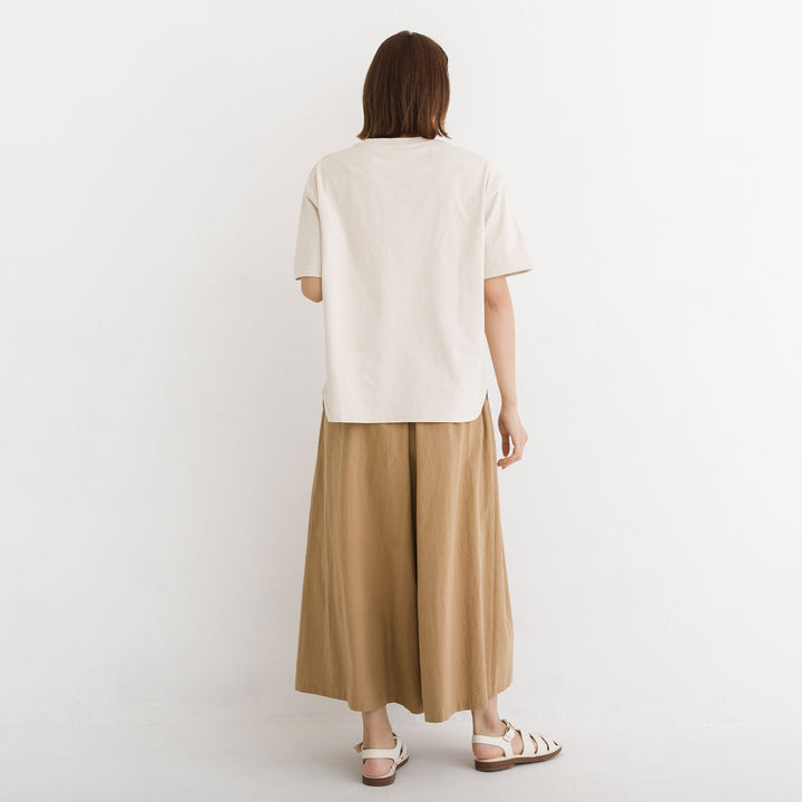 【kermu】接觸冷感再生棉圖案寬版T恤 Japan E-Shop