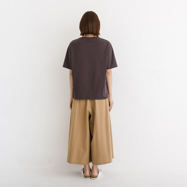 【kermu】接觸冷感再生棉圖案寬版T恤 Japan E-Shop