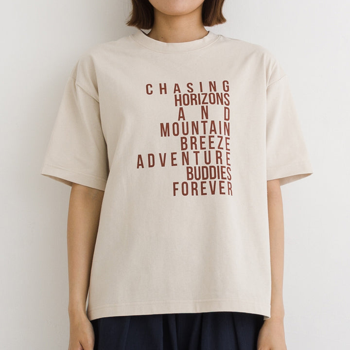 【kermu】涼感ADVENTURE印花純棉上衣 Japan E-Shop