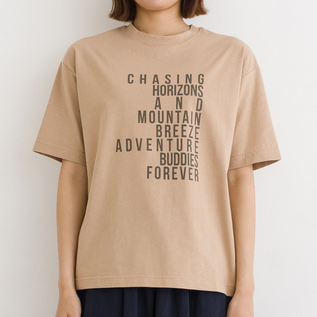 【kermu】涼感ADVENTURE印花純棉上衣 Japan E-Shop