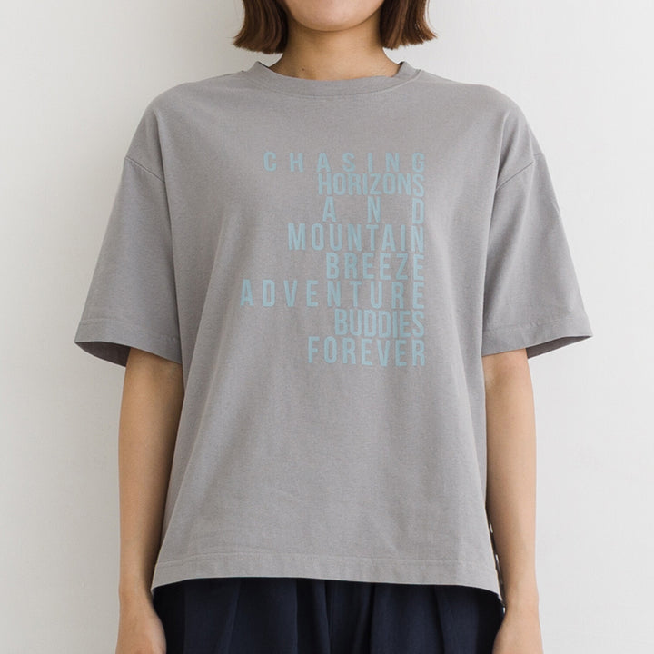 【kermu】涼感ADVENTURE印花純棉上衣 Japan E-Shop