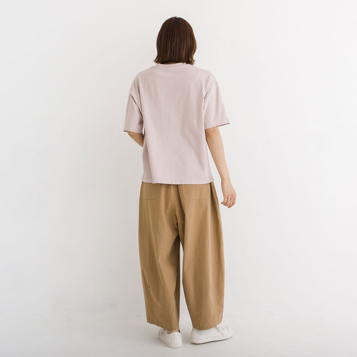 【kermu】接觸冷感再生棉標語寬版T恤 Japan E-Shop