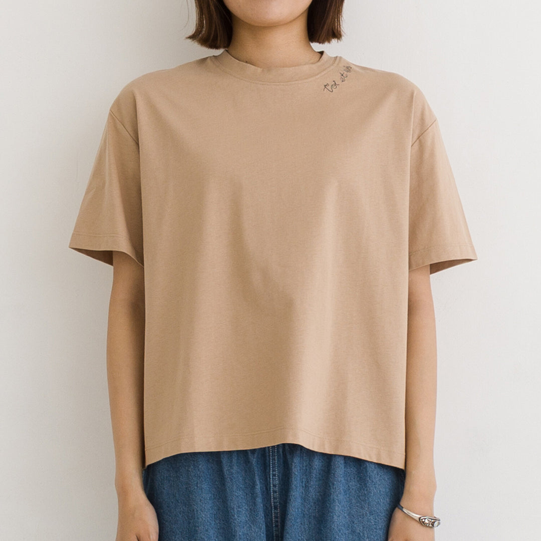 【kermu】涼感toi et moi刺繡純棉上衣 Japan E-Shop